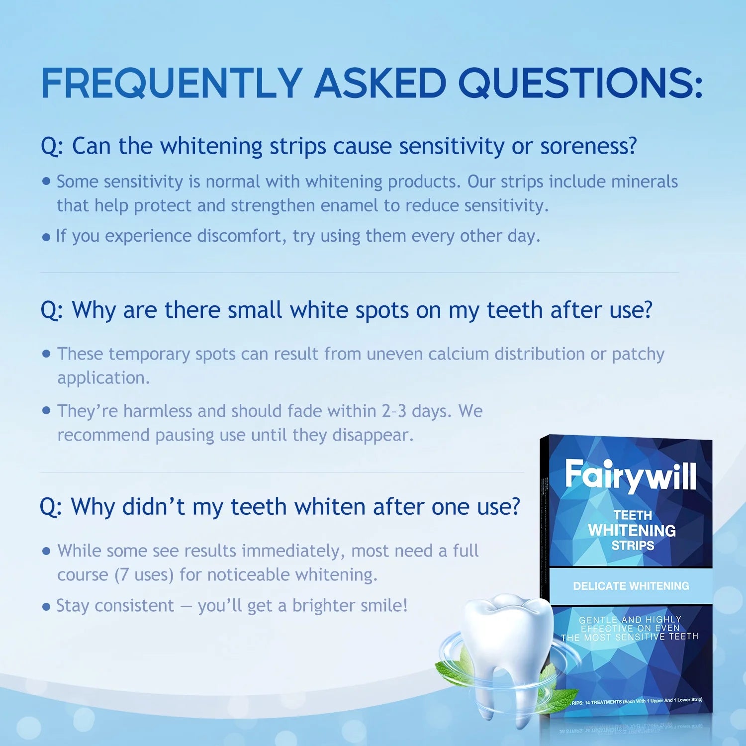 LED Teeth Whitening Strips Kit for Sensitive Teeth - 28 White Strips + 24 Blue Light Accelerator, 20Min Rapid White At-Home Dental Care for Smoking & Coffee Stains